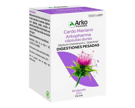 Arkopharma Cardo Mariano 390mg 84 Cápsulas