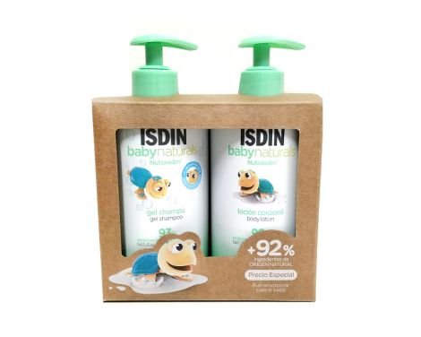 Isdin Baby Naturals Pack Gel-Champú 400ml + Loción Corporal 400ml
