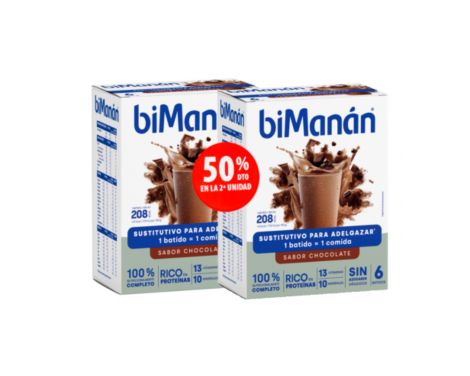 Bimanan Batido Chocolate Pack 2ª 50%