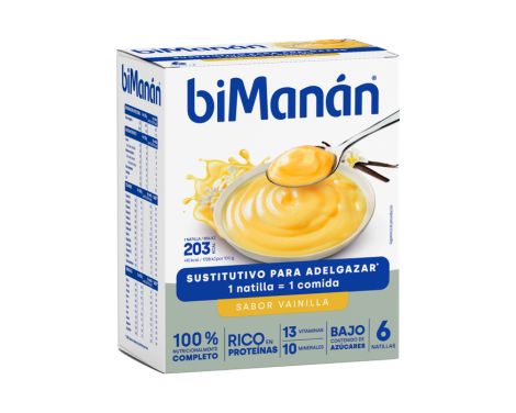 Bimanán BeSlim Natillas Vainilla 6 uds
