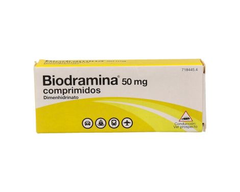 Biodramina 50mg 12 Comprimidos
