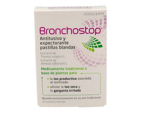 Bronchostop Antitusivo Y Expectorante 20 Pastillas Blandas