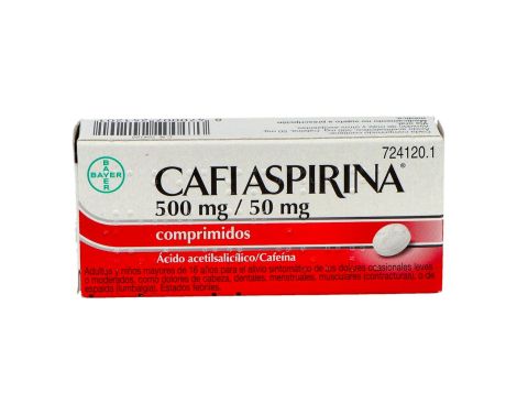 Cafiaspirina 500mg/50mg 20 Comprimidos