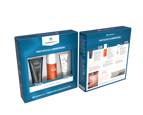 Cantabria Labs Pack Endocare Radiance C Ferulic+ Endocare Glycoperfect Creamy Cleanser+ Heliocare Age Active Fluid SPF 50+
