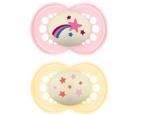 MAM Baby Chupete Original Pure Night +16 M Rosa 2 uds