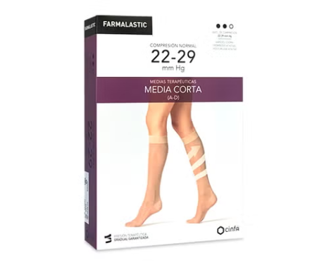 Farmalastic Cinfa Media Corta (A-D) Compresión Normal Talla Pequeña Color Beige