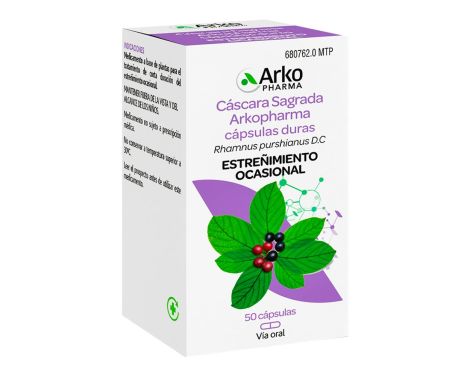 Cáscara Sagrada Arkopharma 250ml 50 Cápsulas