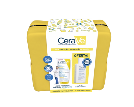 Cerave Travel Kit Loción Protectora SPF50+ 75 ml + Regalo Loción 88 ml