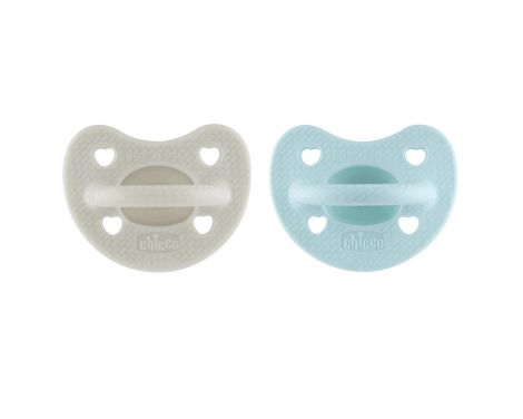 Chicco Chupete Silicona Physio Luxe 6-12m Gris y Azul 2 uds