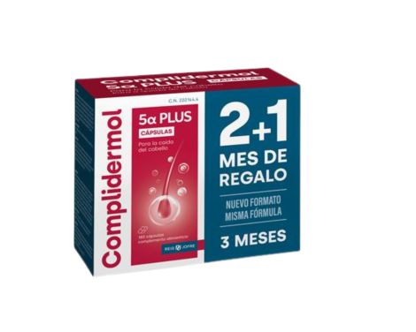 Complidermol 5 Alfa Plus 2+1 Mes de Regalo 180 Cápsulas 