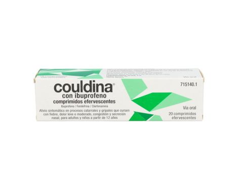 Couldina Con Ibuprofeno 400mg/2mg/7,5mg 20 Comprimidos Efervescentes