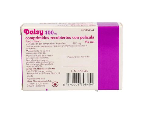 Comprar Dalsydol 400ml 30 Comprimidos Recubiertos