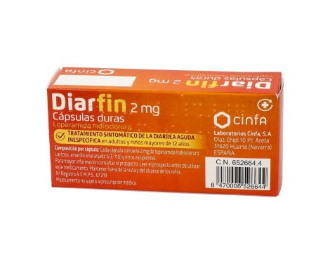 Comprar Diarfin 2 ml 20 Cápsulas