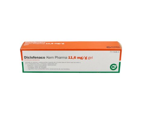 Diclofenaco Kern Pharma 11,6mg/g Gel Cutáneo 1 Tubo 100g