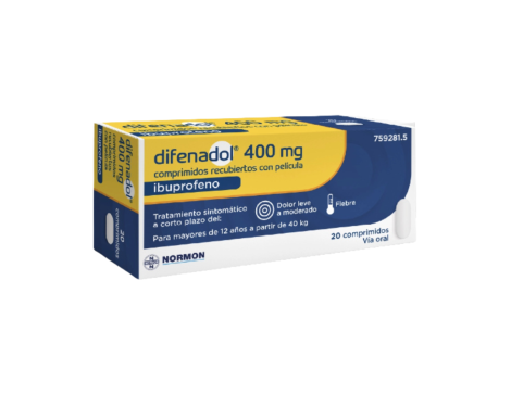 Difenadol 400Mg 20 Comprimidos