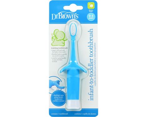 Dr Browns Cepillo De Dientes Bebé Natural Flow Azul