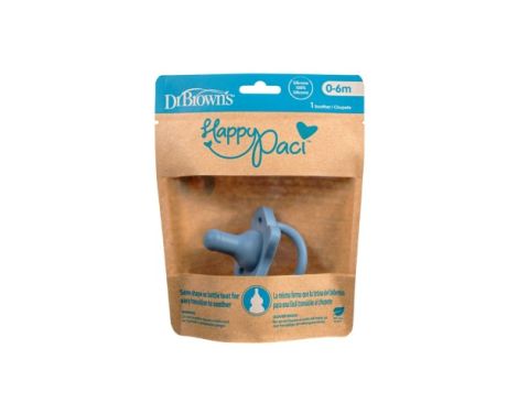 Dr-Brown´S-Chupete-Silicona-1-Pieza-Azul-0M-0
