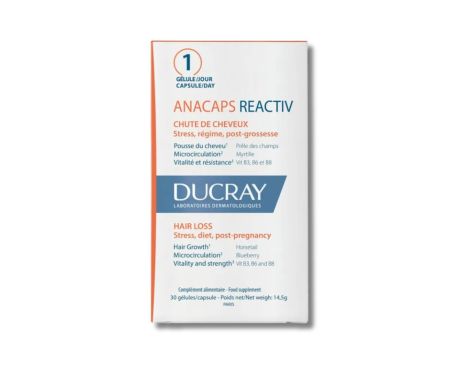 Ducray-Anacaps-Reactiv-Complemento-Alimenticio-Cada-del-Cabello-30-cpsulas-0