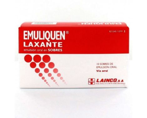 Emuliquen Laxante 7173,9 mg/4,5 mg Emulsión Oral 10 sobres 15 ml
