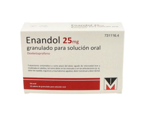 Enandol 25mg 10 Sobres Granulado Para Solución Oral