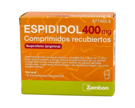 Comprar Espididol 400 mg 18 Comprimidos Recubiertos