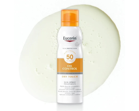 Eucerin Sun Body Oil Control Dry Touch Aerosol Transparente SPF 50 200 ml