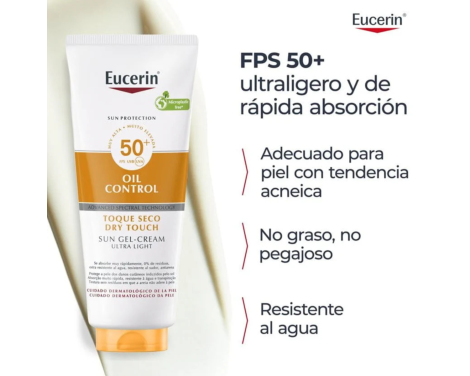 Comprar Eucerin  Sun Body Oil Control Dry Touch Gel Crema SPF 50+  200 ml
