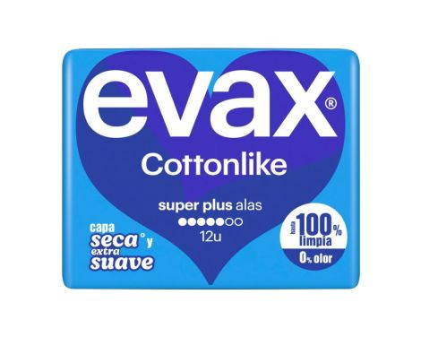 Evax-Cottonlike-Super-Plus-Compresas-Higinicas-Femeninas-10-Compresas-0