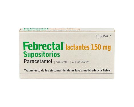 Febrectal Lactantes 6 Supositorios