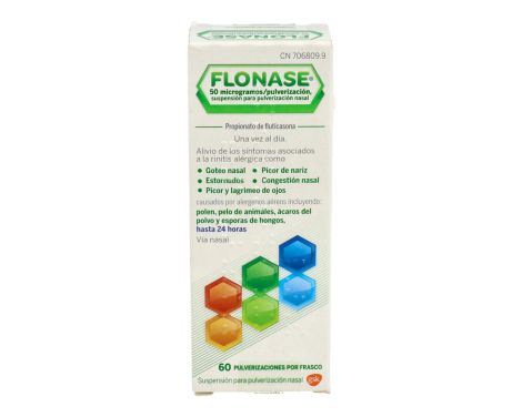 Flonase 50 Microgramos/Pulverización Suspensión Para Pulverización Nasal 60 Pulverizaciones