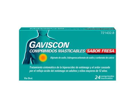 Gaviscon 24 Comprimidos Masticables Sabor Fresa