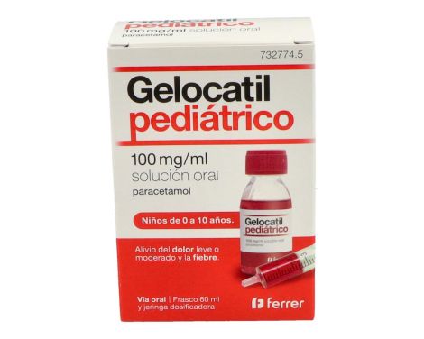 Gelocatil Pediátrico 100mg/ml Solución Oral 1 Frasco 60ml