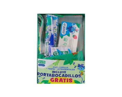 Gum Pack Junior Cepillo + Pasta+ Interdental + Portabocadillos