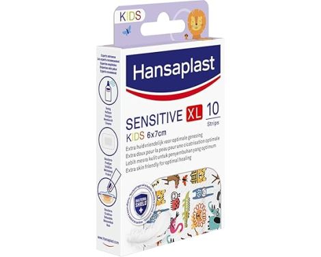 Comprar Hansaplast Apósitos XL Sensitive Kids 7x6cm Apósitos 10 uds
