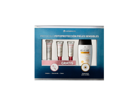 Heliocare Pack 360º Mineral Tolerance Fluido SPF50 + REGALO Skin Resist Limpiador, Fluido y Sérum 