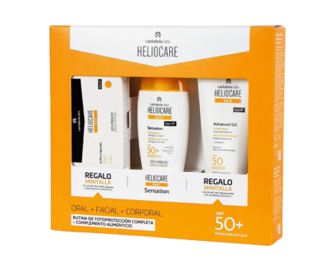Heliocare Sensation 50+ 50ml + Advanced Gel 100ml + D Plus Cápsulas
