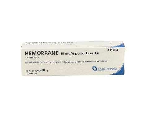 Hemorrane 10mg/g Pomada Rectal 30g