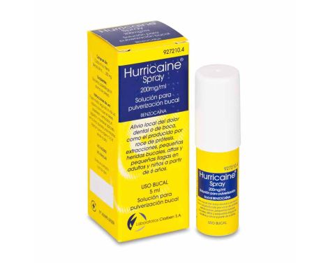 Hurricaine Spray 200mg/ml Solución Para Pulverización Bucal 
