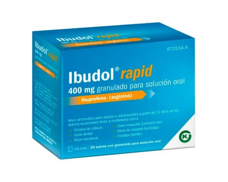 Ibudol Rapid 400ml 20 Sobres granulado Para Solución Oral