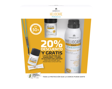 Heliocare Pack Pediatrics Stick+ Pediatrics Transparent Spray 200ml sin receta