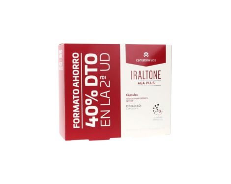 Iraltone Aga Plus 2x60 Cápsulas 2ªud 40%