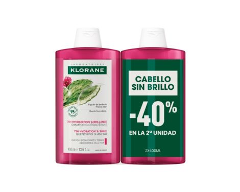 Klorane Champú Brillo & Hidratación al Higo de Barbaria Duplo 2x400ml