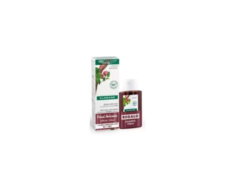 Klorane Sérum Anticaída a la Quinina y Edelweiss BIO 100ml + Champú a la Quinina y Edelweiss BIO 100ml