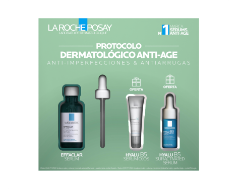 La Roche Posay Cofre Effaclar Sérum 30ml + Hyalu B5 Sérum 10ml + Hyalu B5 Ojos 5ml 