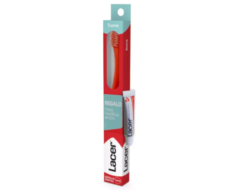 Lacer Cepillo Dental Suave + Pasta de Dientes 5ml