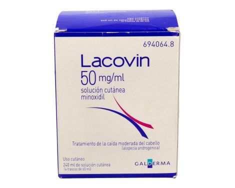 Lacovin 50mg7ml Solución Cutánea 4 Frascos 60ml