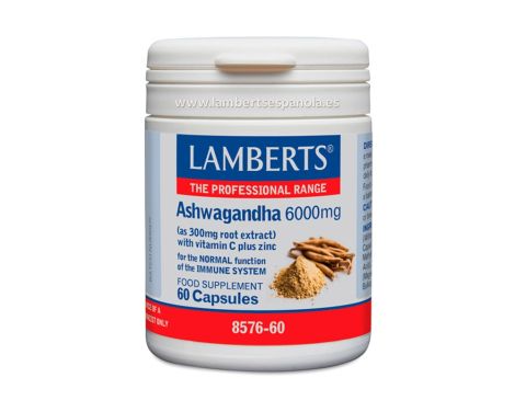 Lamberts Ashwagandha 6000mg 60 cápsulas