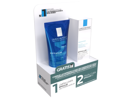 La Roche-Posay Effaclar Pack A.Z. Gel Crema 40ml + Effaclar Gel 50ml