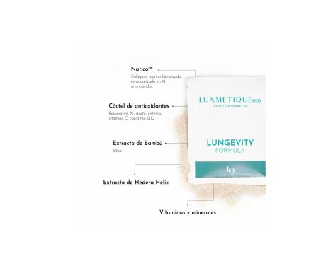 Comprar Luxmetique Lungevity Fórmula 20 Sobres