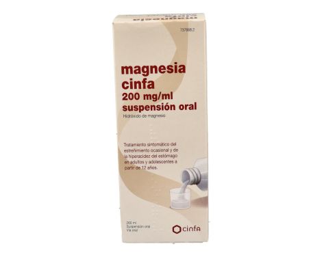 Magnesia Cinfa 200mg/ml Suspensión Oral 1 Frasco 260ml